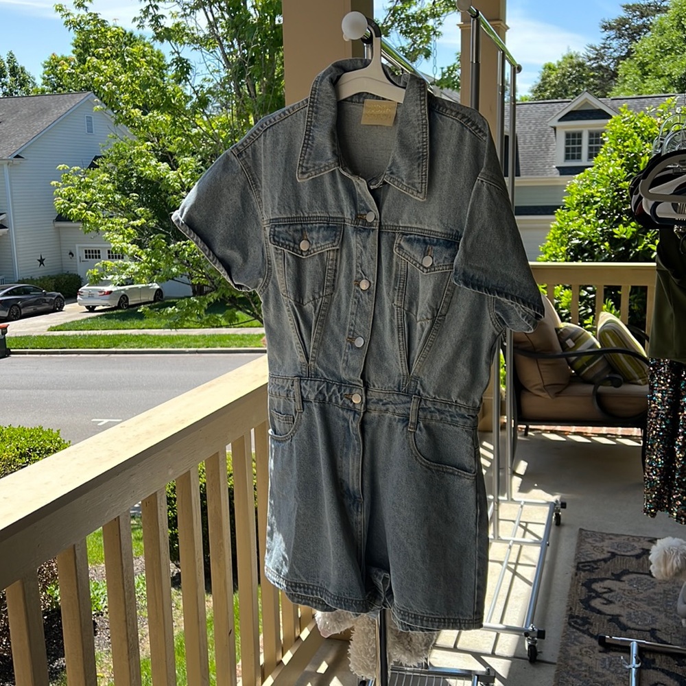 Denim Romper by Judith March